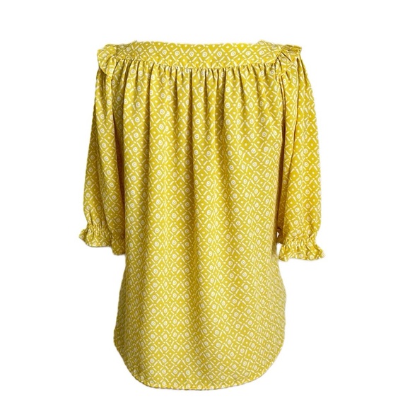 LOFT Outlet Square Neck Puff Sleeve Top - Picture 11 of 13